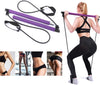 Adjustable Pilates Bar Kit Resistance Band Exercise Stick Toning Gym